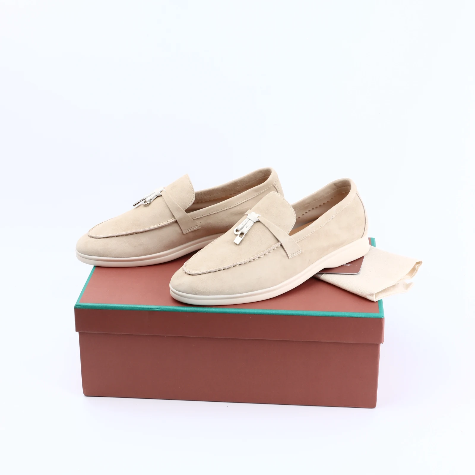 Moccasines Suede Loafers Summer Walk Shoes Women Spring Autumn Fashion Causal Le - $146.21