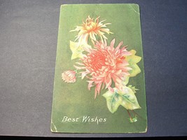 Best Wishes, Greetings - Postmarked 1909 Embossed Postcard. - £7.89 GBP