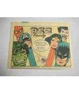 1981 Color Ad Pez Candy featuring Hulk, Wonder Woman, Spider-Man, Batman... - €6,93 EUR