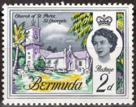 ZAYIX Bermuda 176 MNH Church of St. Peter Architecture 071823S187M - $1.50