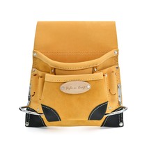 Style n Craft  93823 - 8 Pocket Nail &amp; Tool Pouch in Top Grain Leather - £36.70 GBP