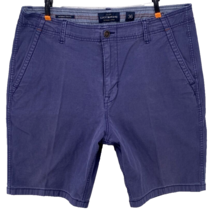 Lucky Brand Chino Shorts Mens 36 Blue Saturday Stretch Cotton 9&quot; Inseam ... - $15.83
