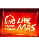Taco Bell Live Mas Led Neon Sign - £20.77 GBP+