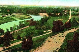 Vtg Postcard 1906 River Thames and Pipe Line Road London, Ontario Canada - £3.91 GBP