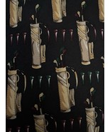 Pebble Beach Neck Wear Men&#39;s Tie Black Geometric Golfer Golfing - $16.00 CAD