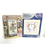 2 Cross Stitch Kits Grandma&#39;s Game Mothers Love New Design Works and Coats  - £34.39 GBP