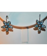 Mary DeMarco LaContessa Flower Starfish Pierced Earrings w/ Swavorski Cr... - $28.99