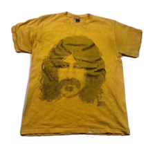 Frank Zappa Yellow Faded Head T-Shirt Big Face Mens Size Medium Rock Ban... - £58.32 GBP
