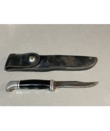 Vintage BUCK Knives 102 Inverted 2 Line 1967-72 Knife &amp; Sheath 4 Brown S... - £76.16 GBP