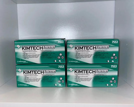 Kimtech 7553  science lens cleaning microfiber wipes 4 boxes of 15pks - £21.02 GBP