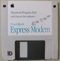 PowerBook Express Modem Macintosh Program Disk 1.0.4 w/ Express Fax Software - £19.45 GBP