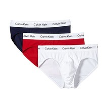 Calvin Klein Men&#39;s Stretch 3 Pack Hip Plain Trunk, Multicoloured (White/... - £66.34 GBP