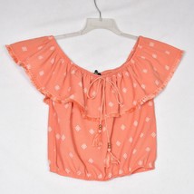 Derek Heart Women&#39;s Off the Shoulder Crop Blouse Size Small - $11.34