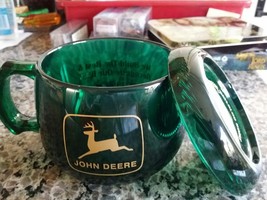 1999 John Deere Waterloo Works Recognition Green Coffee Mug w/top - £23.94 GBP