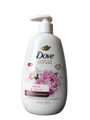 Dove Advanced Care Hand Wash, Peony & Rose Oil, 12 Ounce - $9.49