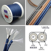 40cm High Detinion Stereo Earphone DIY Bulk PURE SILVER Conductors Cable + PEP - £19.61 GBP