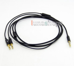 3.5mm To 2.5mm With Mic Remote 5N OFC Cable Soft Light weight Cord for B&amp;W Bow - £11.99 GBP
