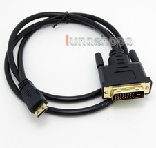 With Screw Mini HDMI to DVI 24+1 Male Cable Adapter Converter For Camera DV Ph - £4.79 GBP
