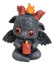 Wicca Occult Pentagram Baphy The Sabbatic Baby Goat Baphomet Ritual Figurine - £15.97 GBP