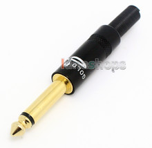 Gold Snake Mono Plug Audio Cable Connector 6.5mm 6.35mm male DIY adapter - £3.14 GBP
