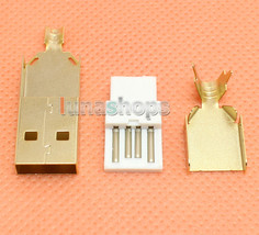 USB 2.0 Male Soldering Adapter Without shell For Diy Custom Cable - £1.56 GBP