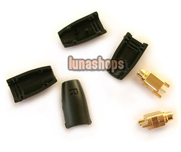 Diy Parts for Shure SE535 SE425 SE315 SE215 headset Pins + Cover Black Kits - £7.96 GBP