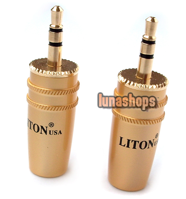 LITON diameter 3.5mm Plug Gold Plated solder type Adapter - $2.50