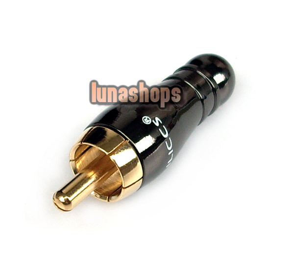 Bowling Shape Diameter 4.3mm Pailiccs Plug Audio Cable Connector RCA mal... - $2.00