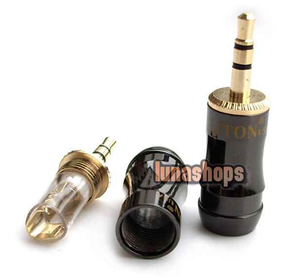 Af-45 LITON φ3.5 3.5mm Plug Gold Plated solder type Adapter - $3.00