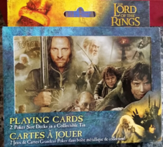 Lord of the Rings Double Playing Cards, in Collectible Tin, Brand New - £4.47 GBP