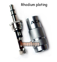ACROLINK FP-3.5(R) 3.5mm Stereo Male Rhodium plated Straight adapter for... - $8.00