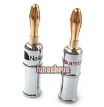 2 Pieces, Nakamichi Banana Plug Connector Gold Plated Speaker QD-444 - £3.14 GBP