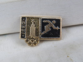 Vintage Olympic Pin - Moscow 1980 Fencing - Stamped Pin - $15.00