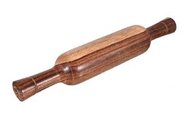Belan wooden Rolling Pin Roti Roller Belan/Rolling Wooden,12 IN belan Brown) bel - £13.15 GBP