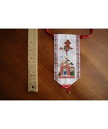 Finished Cross Stitch Mill Hill Holiday Weathervanes Gingerbread House C... - $530.18 MXN