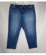 New Direction Women&#39;s Curvy Skinny Jeans Medium Wash Plus Size 24W Short - $22.77