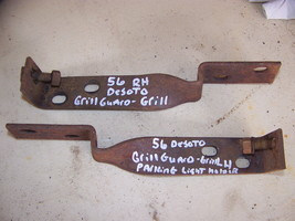 1956 DESOTO GRILL GUARD / PARKING LIGHT HOLDERS FIREDOME FIREFLITE SPORT... - $67.49