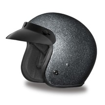 Daytona Helmet CRUISER- GUN METAL FLAKE Open Face DOT Motorcycle Helmets - $118.76