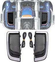 psler LED Fairing Lower Grills Turn Signal Light Running Light for Touring - $1,391.03 MXN