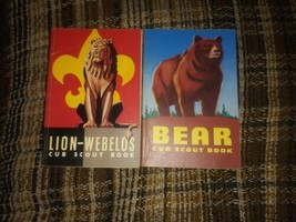 2 Vintage Cub Scout Books Bear Lion Webelos 1960 1961 VTG Boy Scouts Of America - £20.54 GBP