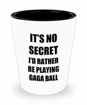 Gaga Ball Shot Glass Sport Fan Lover Funny Gift Idea For Liquor Lover Al... - £9.82 GBP