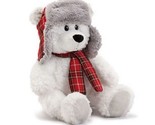 Nat &amp; Jules 15 inch Colden Stuffed Aninmal Polar Bear w/ Hat &amp; Scarf Plu... - $13.70