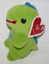 Greenbrier Squishy Pal Green Plush Dinosaur 6&quot; Valentine Soft Toy Stuffed New - $15.45