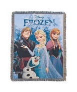 Disney&#39;s Frozen Elsa Anna Olaf &amp; Kristoff Tapestry Throw Blanket Warm &amp; ... - $24.60 CAD