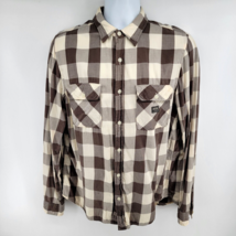 Denim &amp; Supply Ralph Lauren Long Sleeve Button Plaid Shirt Size L - £18.62 GBP