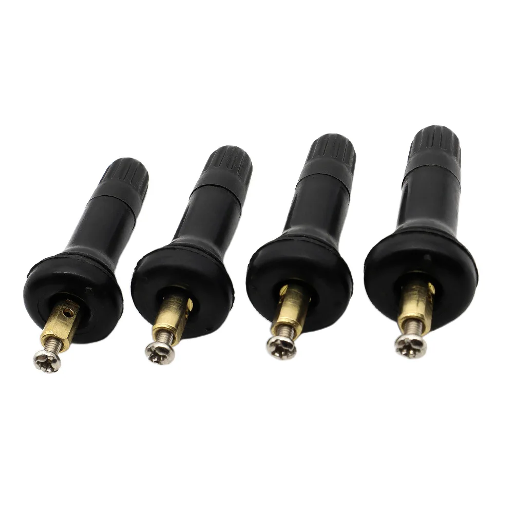 4PCS TPMS Tyre Pressure Sensor Rubber Valve Stem Black Unrivalled Performance - £10.66 GBP