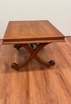 Vintage Wood Small Square Side Table - $651.84 MXN
