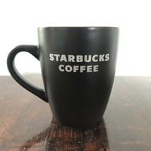 2010 Starbucks Coffee Ceramic Cup Mug 12oz Matte Chocolate Brown White - £11.83 GBP