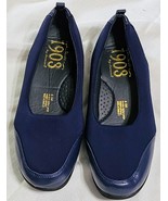 Beacon Blue Slip On Low Wedge Comfort Shoes Women&#39;s Size 9.5M - $17.48