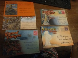 Lot of 5 Vintage Travel Postcards Booklets from 1930&#39;s to 1950&#39;s Grand Canyon  - £9.34 GBP